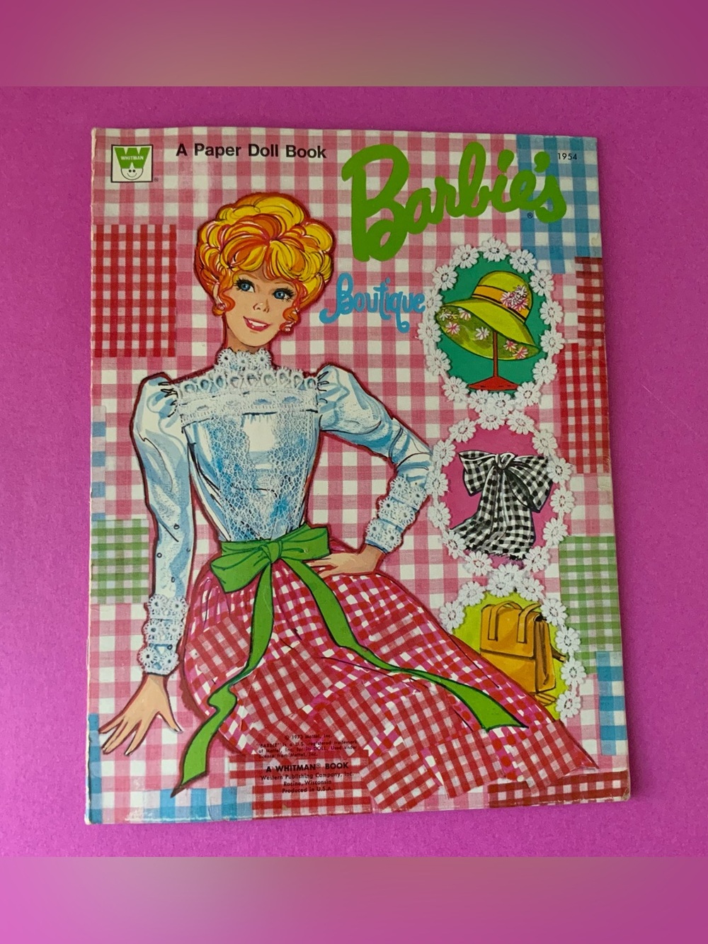 Vintage 70s Barbie's Boutique Paper Doll Book
